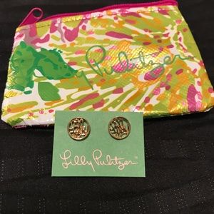 Lilly Pulitzer script earrings Lilly Pulitzer script earrings