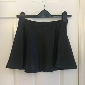 Nasty Gal Faux Leather Circle Skirt