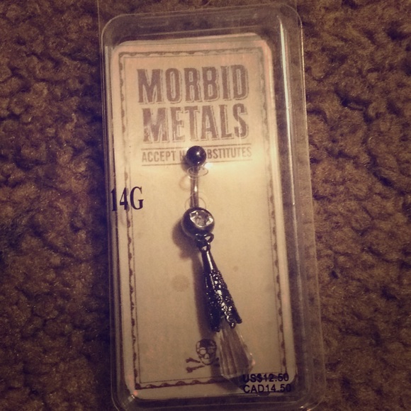 MORBID METALS BELLY RING - Picture 1 of 4