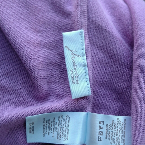 Jh collectables Purple Ltwt Scoop Neck 1X Sweater - Picture 4 of 8