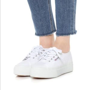 Superga Platform Sneakers- worn once!