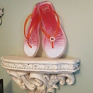 Women's Nebraska Flip Flops 7/8