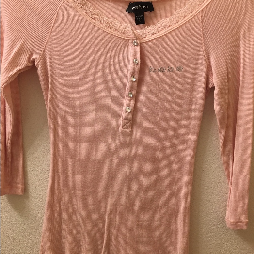 Light pink Bebe top 💕