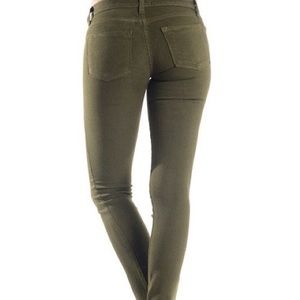 dark green skinny jeans
