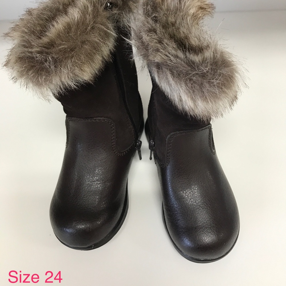 Pediped Toddler Girls Brown Boots