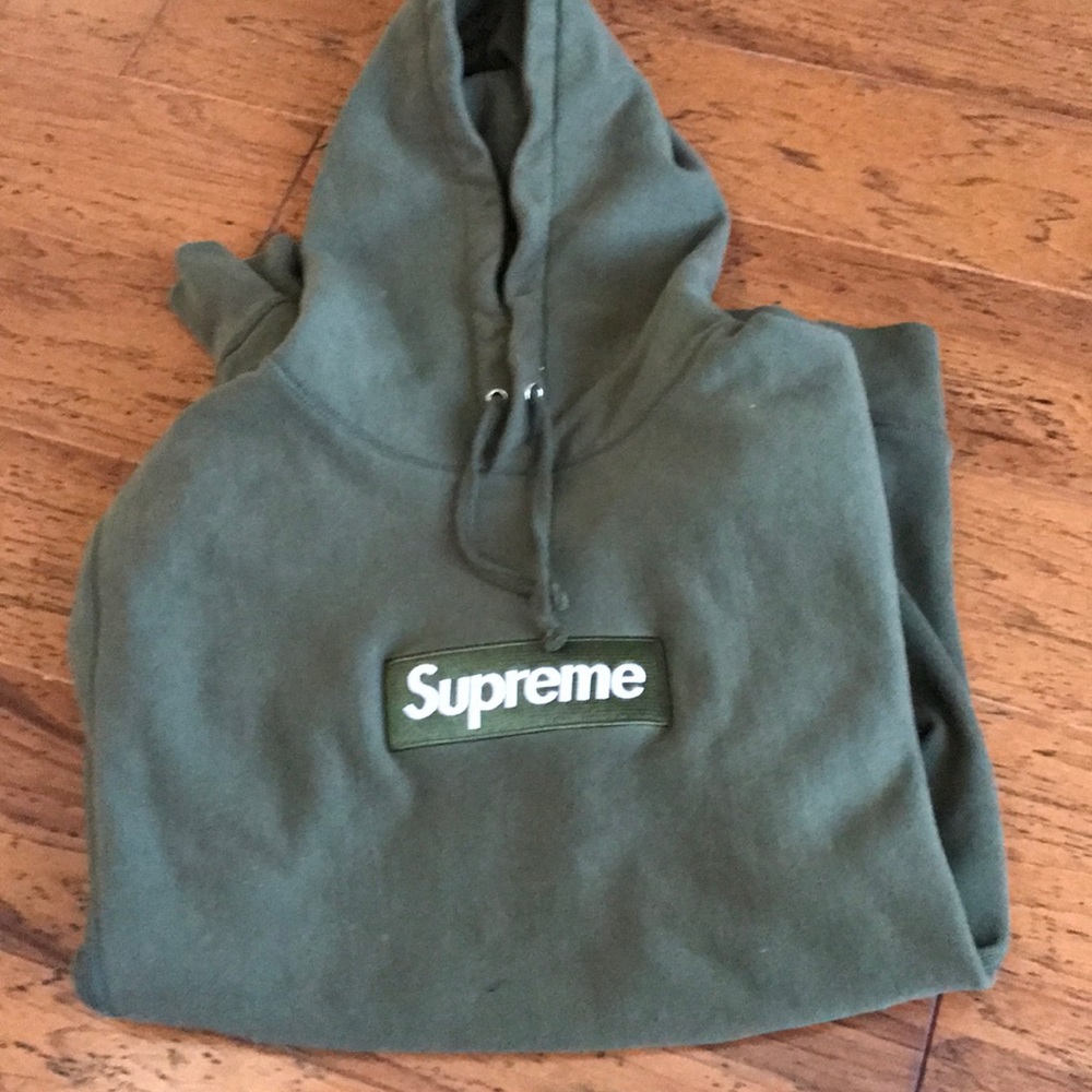 Supreme Olive Hoodie