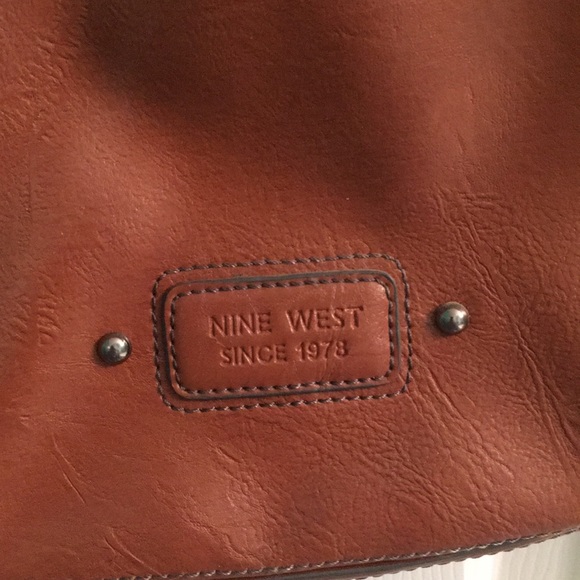 Nine West Brown Leather Shoulder Bag - Picture 2 of 5