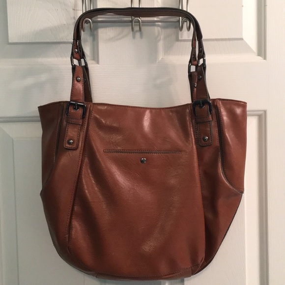 Nine West Brown Leather Shoulder Bag - Picture 4 of 5