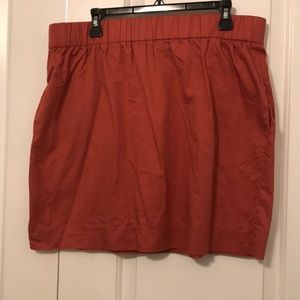 Copper penny Jcrew skirt w/ pockets sz 14