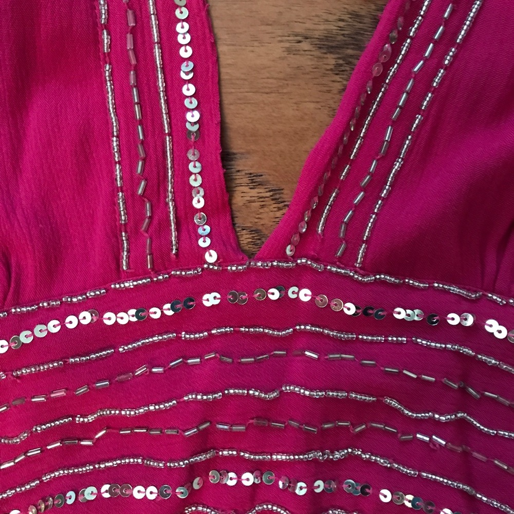 Lotus - Halter Pink Dress - Picture 3 of 6