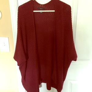 Burgundy F21 Cardigan