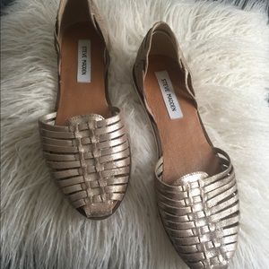 Steve Madden Hillarie woven Haruache flats sz 9.5
