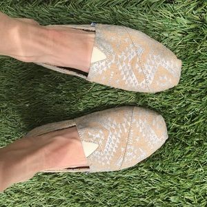 Burlap Aztec Toms - 9W