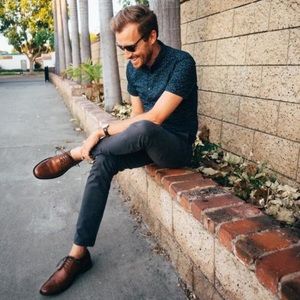 Banana Republic Liam Wingtip Oxford in Cognac