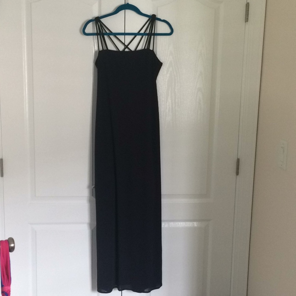 Dark blue formal maxi by Shelli Segal