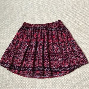 Abercrombie & Fitch patterned mini skirt
