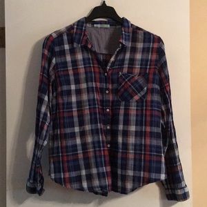 Maurices plaid button down shirt