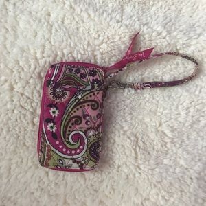 Vera Bradley Very Berry Paisley Wristlet