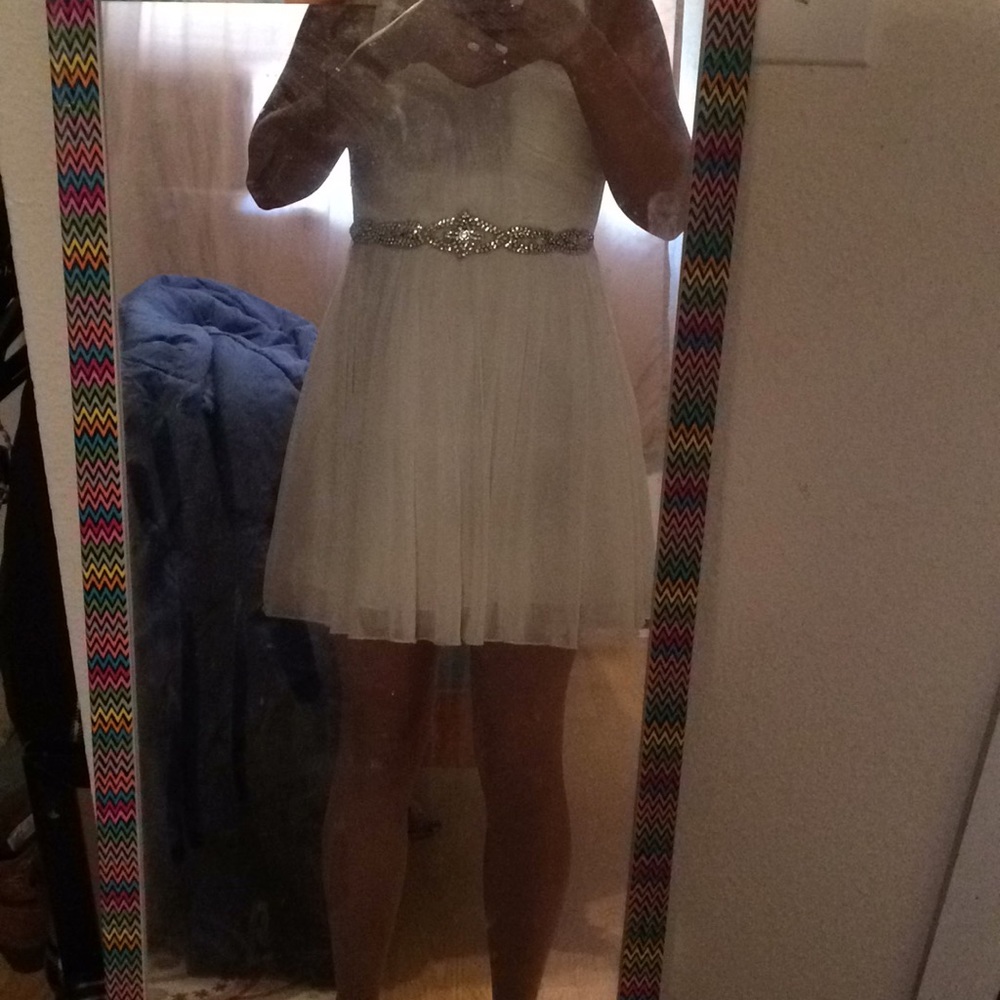 White homecoming dress