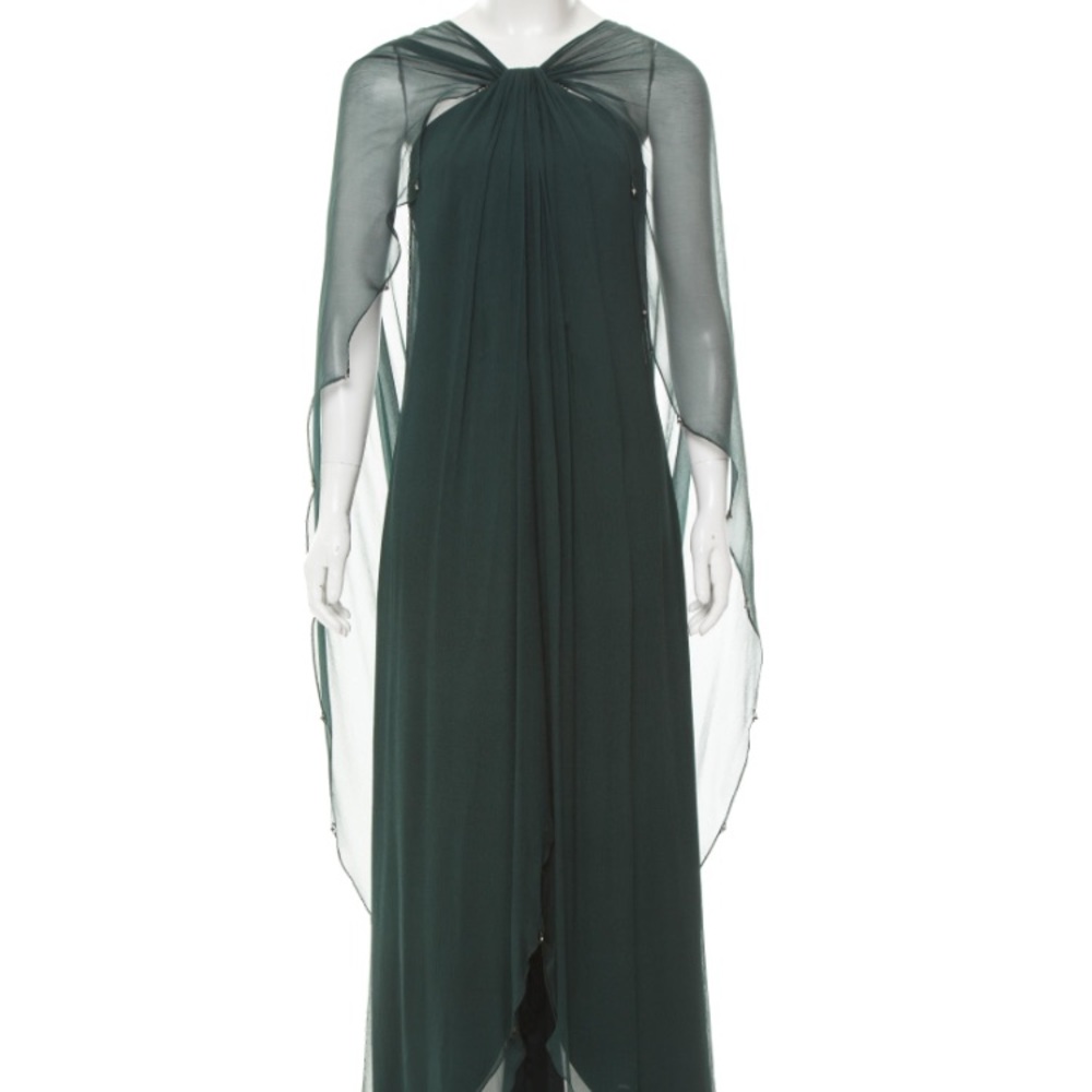 Carol Peretz Embellished Silk Dress W/ Tags