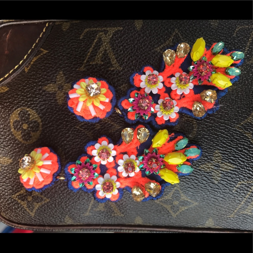 J. Crew Embellished Earrings