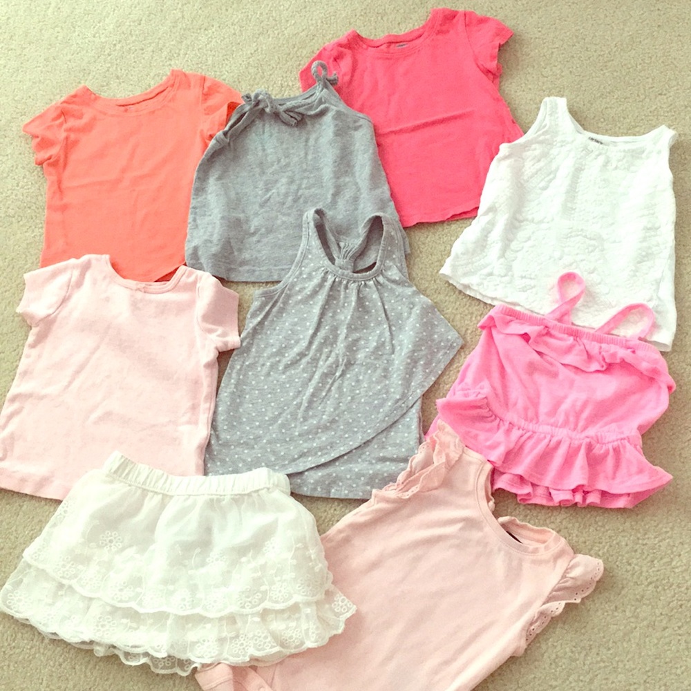 18-24mo/2T shirts and skirt