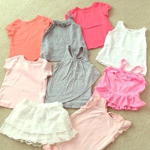 18-24mo/2T shirts and skirt