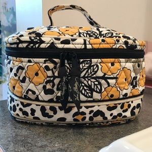 Vera Bradley Round Cosmetic Bag in Go Wild
