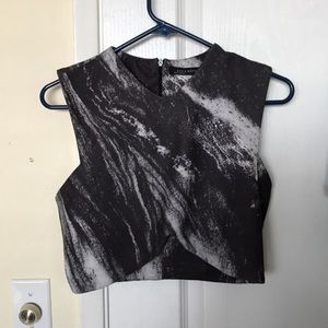 Zara cross front crop top