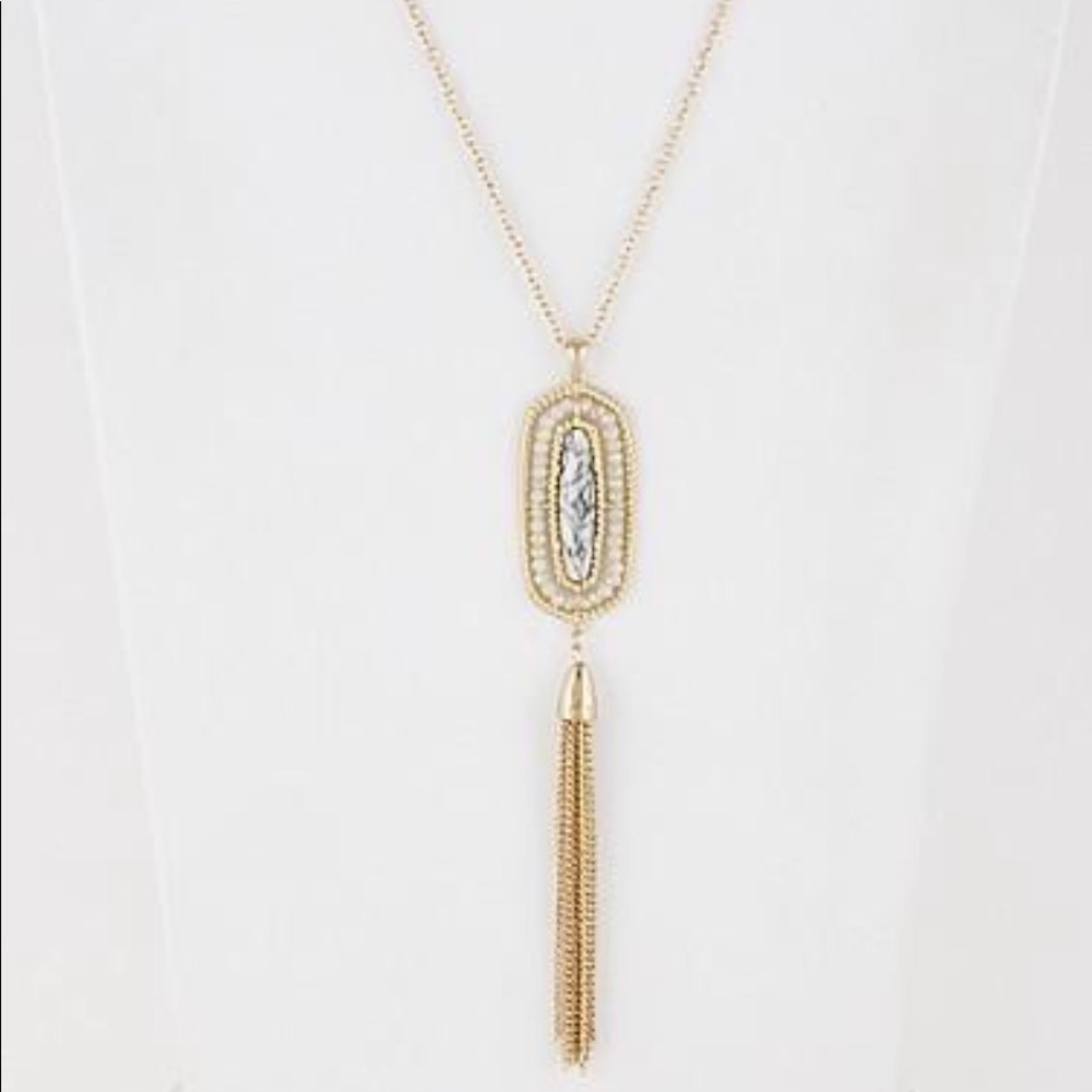 Gold & Stone Necklace