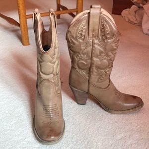 Cowgirl boots worn ONCE!