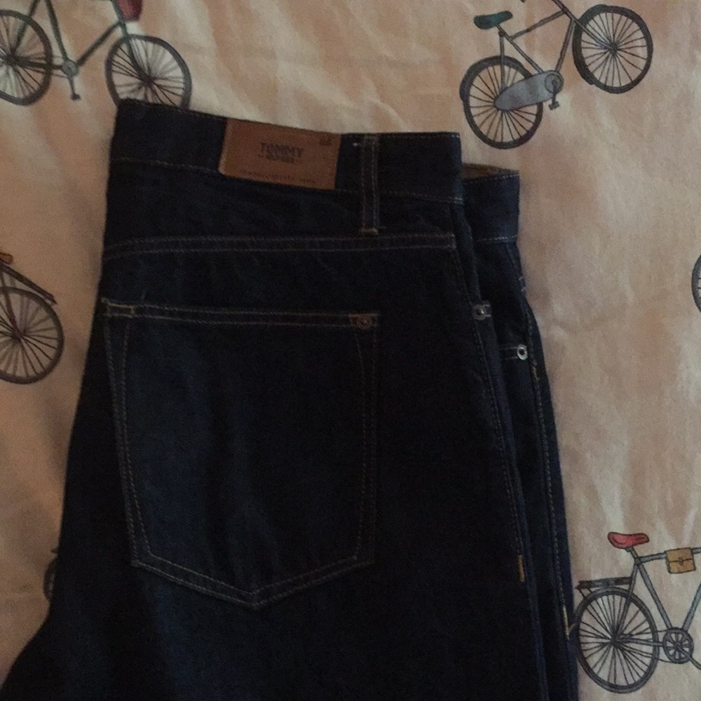 Men's dark blue jeans