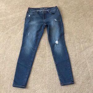 Distressed jeans