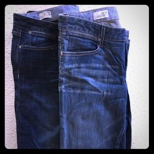 2 pairs of GAP Always Skinny jeans