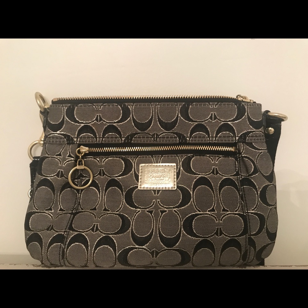 COACH Poppy Signature Metallic Cross Body