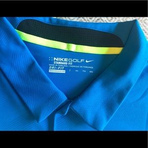Nike Golf 🏌🏽men's bright blue shirt