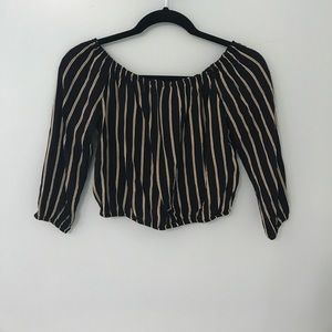 off the shoulder striped top💕