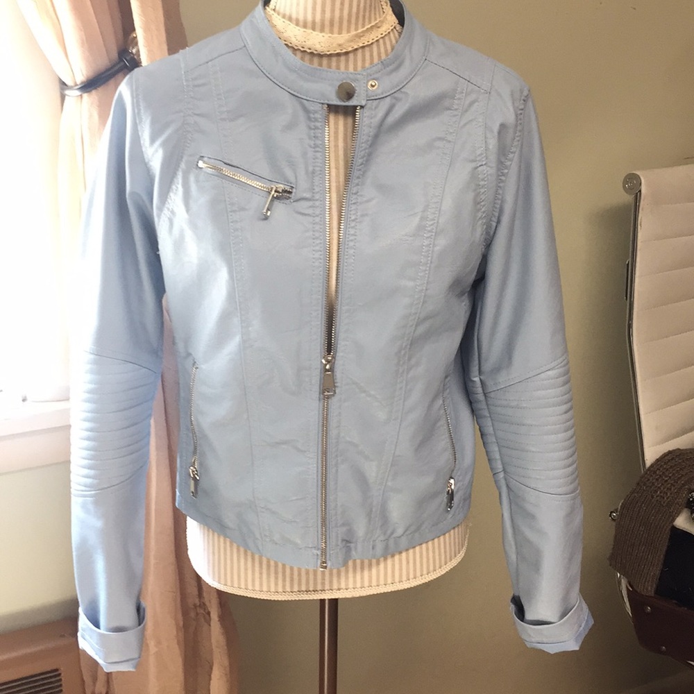 Vegan leather Moto jacket