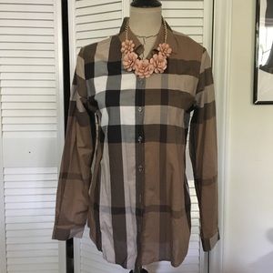Burberry plaid shirt