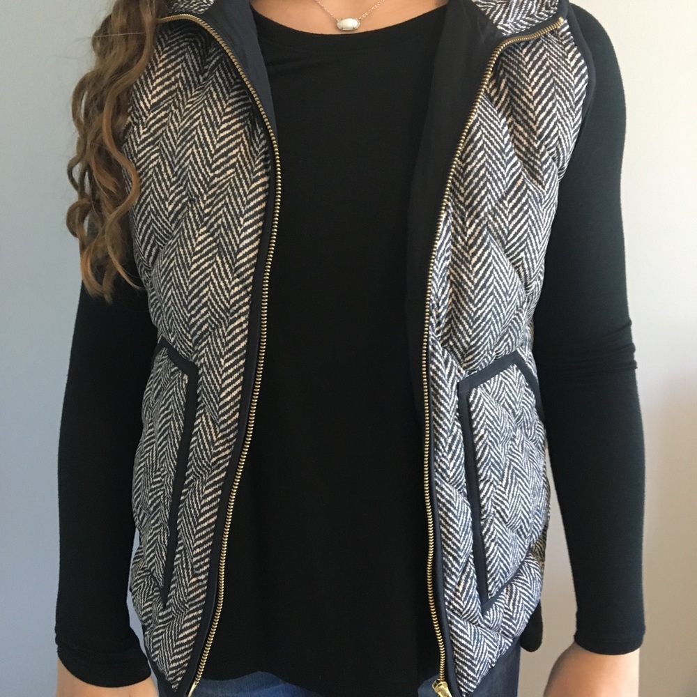 Jcrew Herringbone Vest