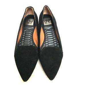 Black Suede Flats