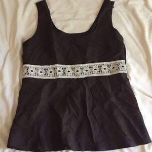Ann Taylor Loft Brown Tank Size 12