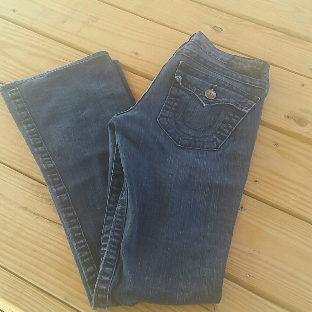 True Religion Becky Midnight stitching jeans 27