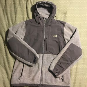 North face Denali hooded fleece jacket size XL