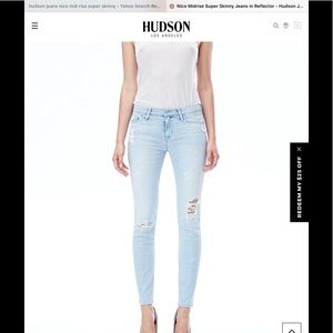 Hudson Nico Super skinny mid rise jeans