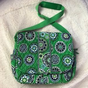 Retired Vera Bradley Green Cupcakes Satchel Bag