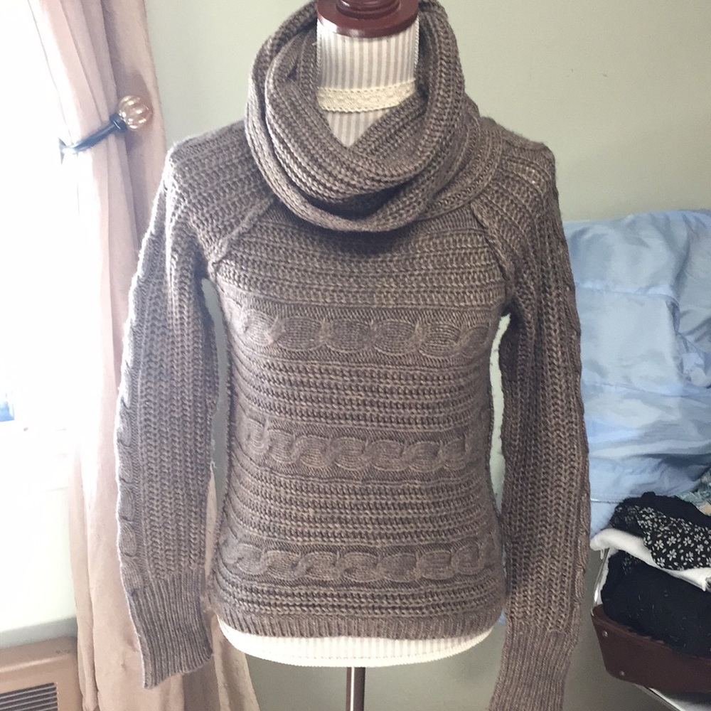 New cowl neck sweater  wool blend.