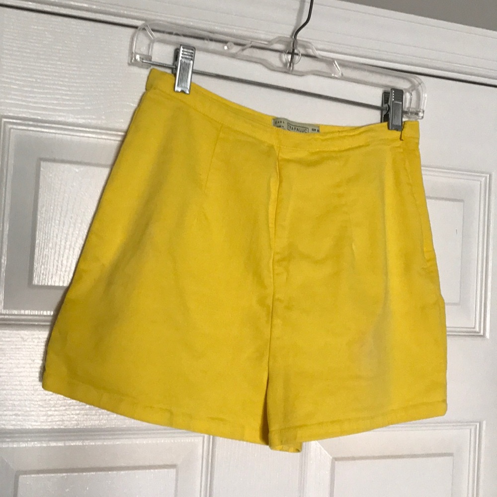 Zara yellow shorts