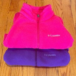 Set of 2 Columbia Three Lakes Fleece Jackets