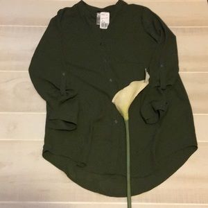Army green blouse! NWT!